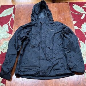 Columbia Kids Black Omni-Shield Raincoat 14/16